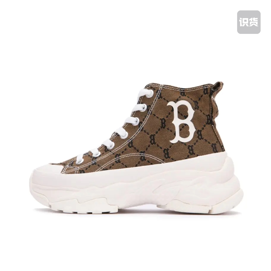 MLB Bigball Chunky 增高 时尚复古 卡其色3ASHU311N-43BGD济南ls