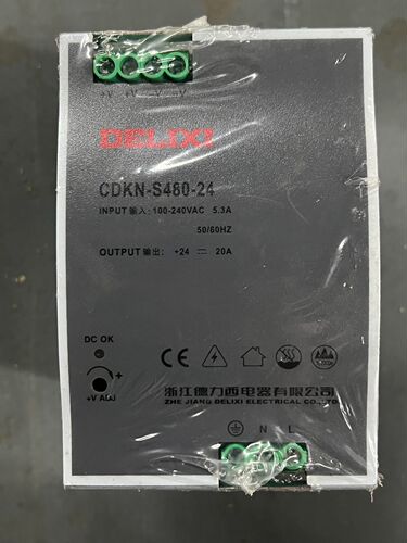 德力西窄面导轨开关电源  CDKN-S480-24。全新