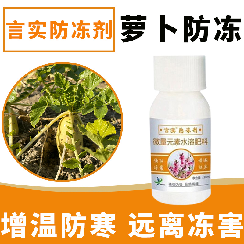 萝卜抗寒专用水溶肥料防寒抗冻解冻倒春寒霜降霜冻抗低温不受冻害