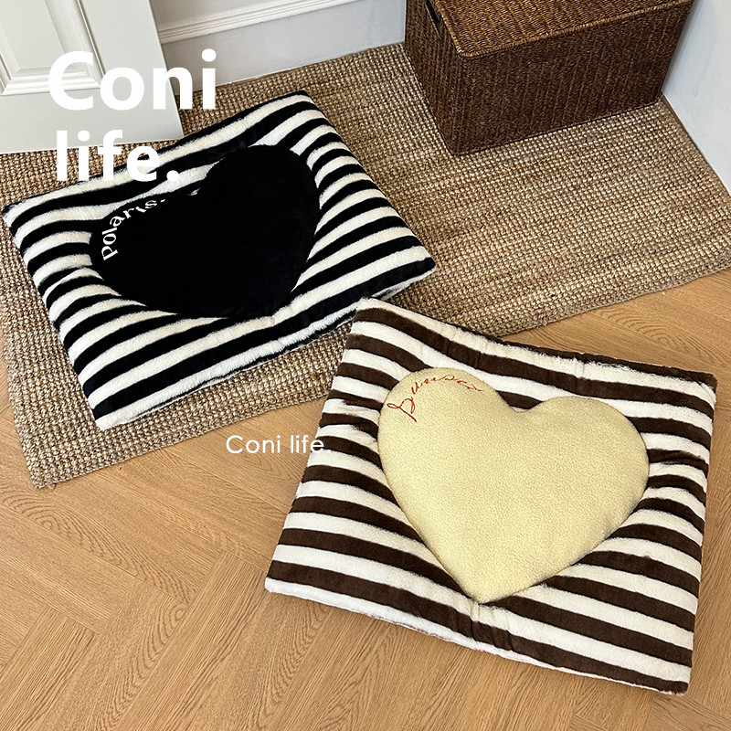 Coni life爱心睡垫猫窝夏天四季通用猫咪狗狗窝毛绒睡床宠物垫子