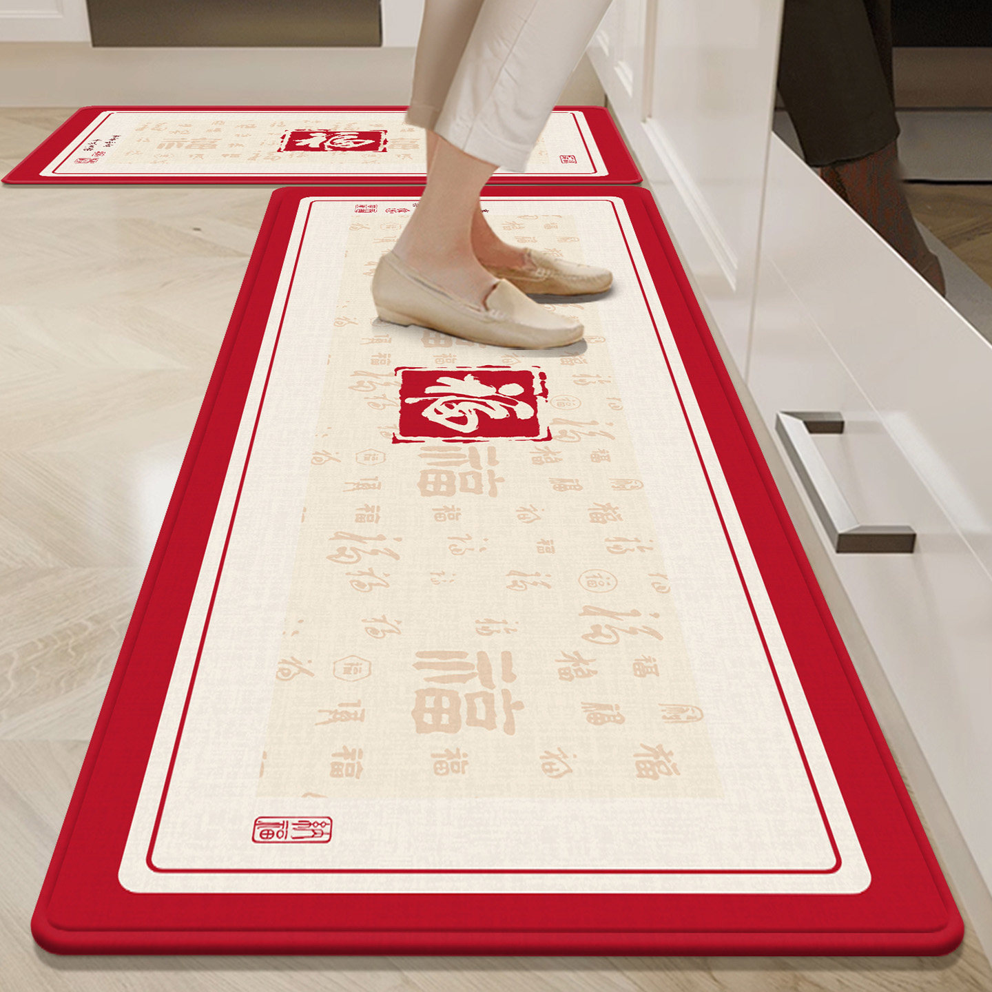 厨房地垫吸水吸油耐脏垫防滑专用脚垫可擦洗地毯垫子2026新款家用,居家布艺,厨房地垫,淘宝优惠券,粉丝福利购,淘宝优惠卷