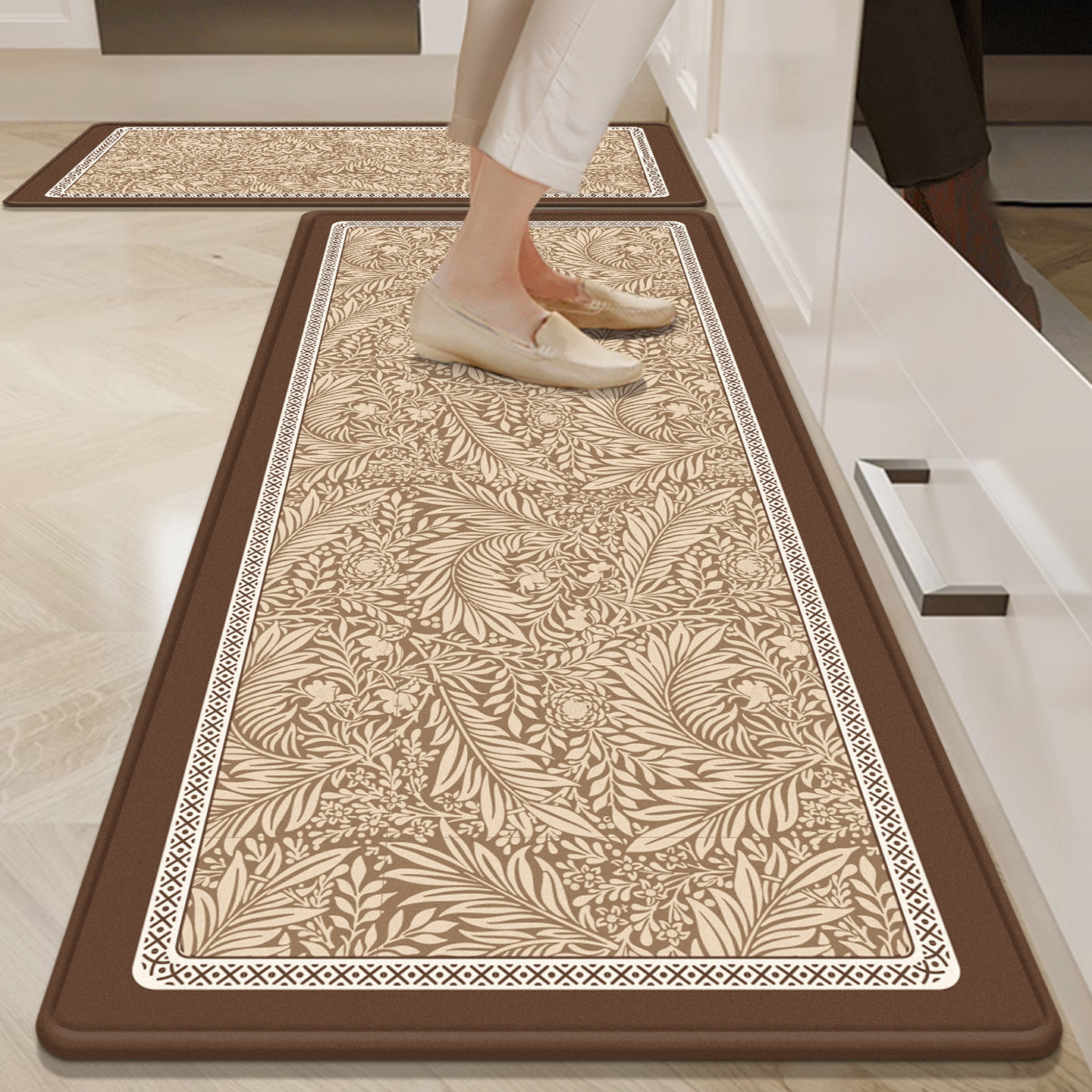 厨房地垫防滑防油可擦免洗地毯垫防水吸油耐脏专用脚垫子2025新款,居家布艺,厨房地垫,淘宝优惠券,粉丝福利购,淘宝优惠卷