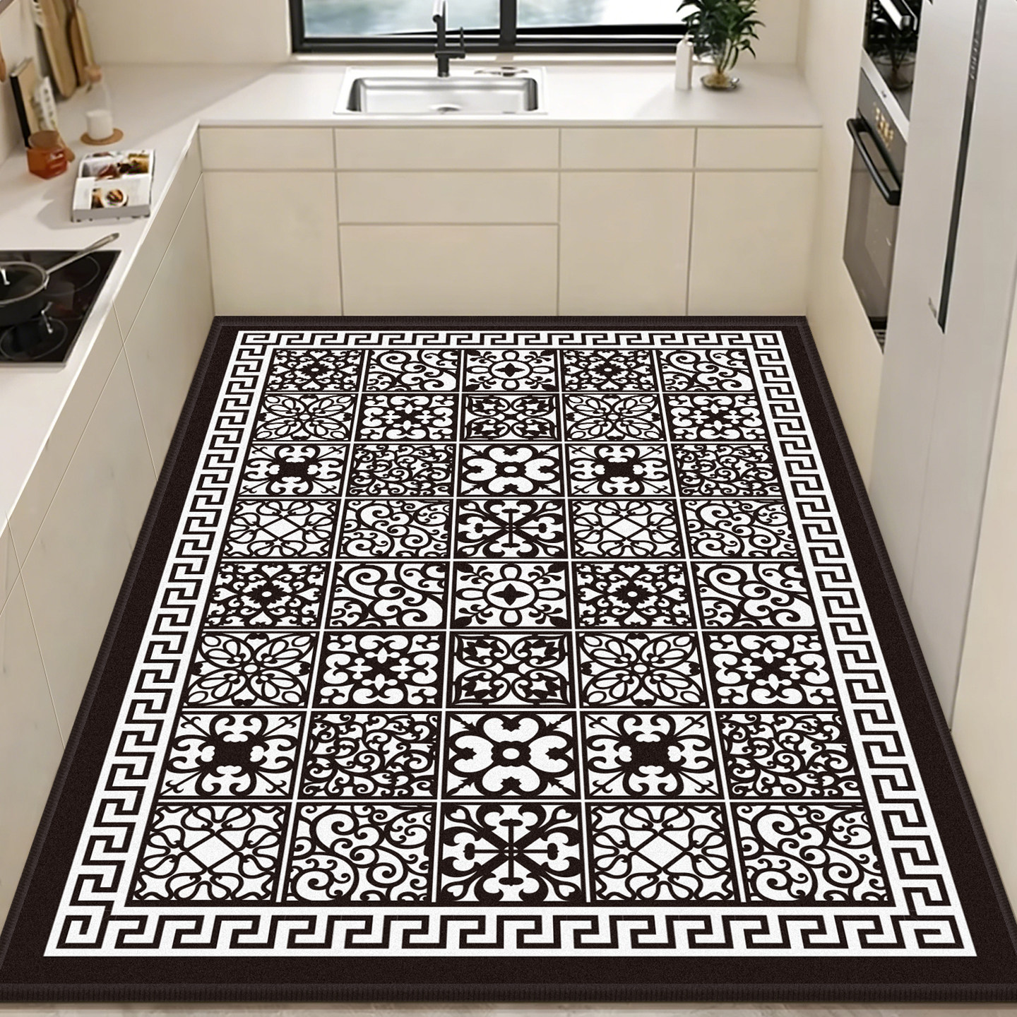 满铺厨房地垫防滑防油吸水垫可擦免洗门口耐脏脚垫防水专用地毯垫,居家布艺,厨房地垫,淘宝优惠券,粉丝福利购,淘宝优惠卷