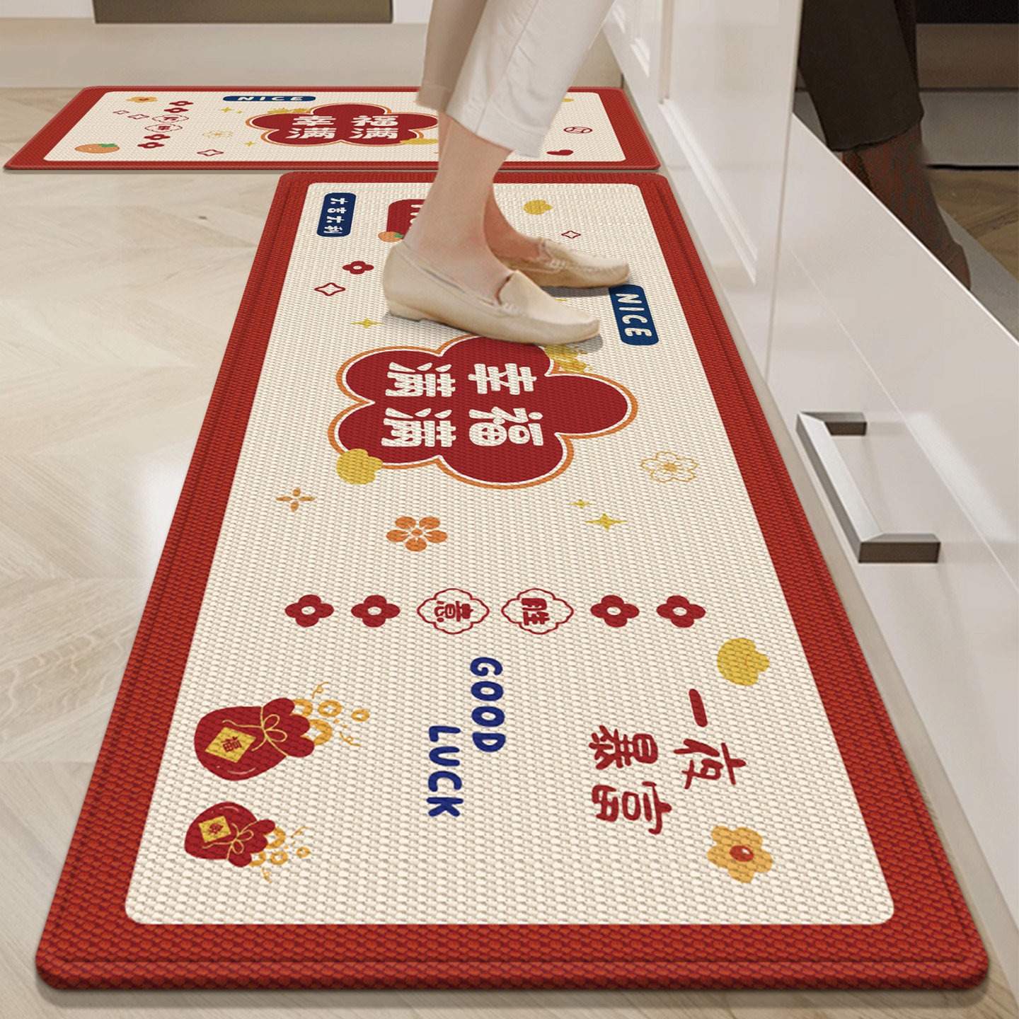 2026新款厨房地垫防滑可擦洗地毯垫家用吸水吸油耐脏专用脚垫垫子,居家布艺,厨房地垫,淘宝优惠券,粉丝福利购,淘宝优惠卷