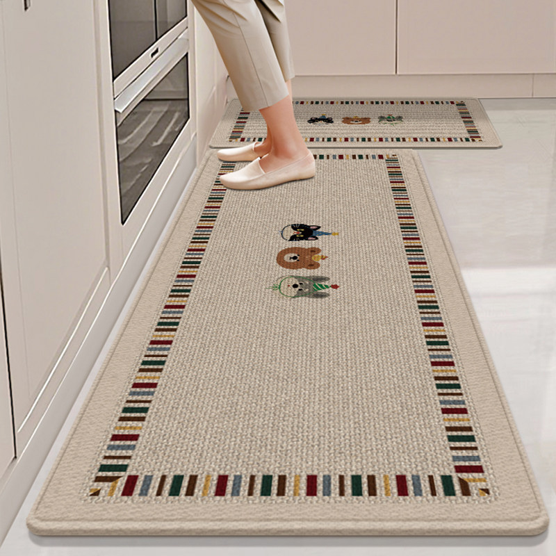 厨房地垫防滑防油可擦免清洗吸水吸油防水脚垫2026新款专用地毯垫,居家布艺,厨房地垫,淘宝优惠券,粉丝福利购,淘宝优惠卷