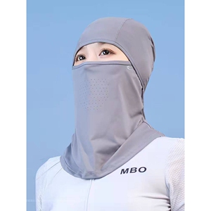 夏季防晒冰丝头套女士户外骑车全脸防紫外线遮阳帽子透气薄款面罩