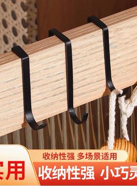 支架挂钩不锈钢家用s型钩子厨房防盗窗卧室柜货架方管挂勾免打孔