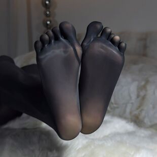 百搭肉色五脚趾马油丝袜丝滑油亮JK分趾长筒袜过膝五指半截中筒袜