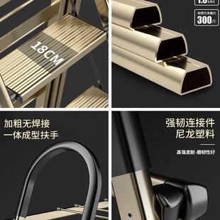 家用折叠梯子晾衣架两用伸缩楼梯室内加厚铝合金多功能爬梯折叠梯