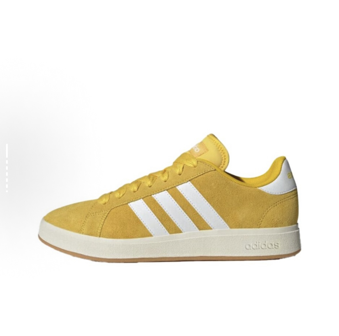 adidas Grand Court Base 00s 舒适薄底 低帮 板鞋 男女同款 黄白