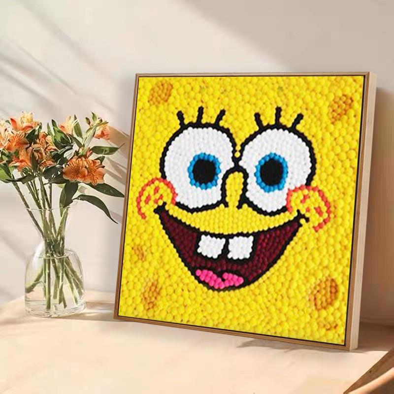 儿童diy毛球画手工制作材料包