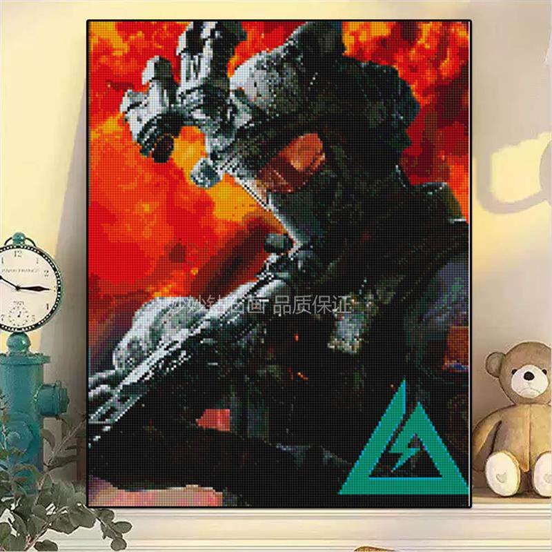 三角洲行动威龙满钻石画儿童男孩diy成人手工男生房间客厅装饰画