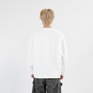 百搭宽松休闲圆领卫衣GK T恤打底衫 527 字母印花长袖 SC春秋美式