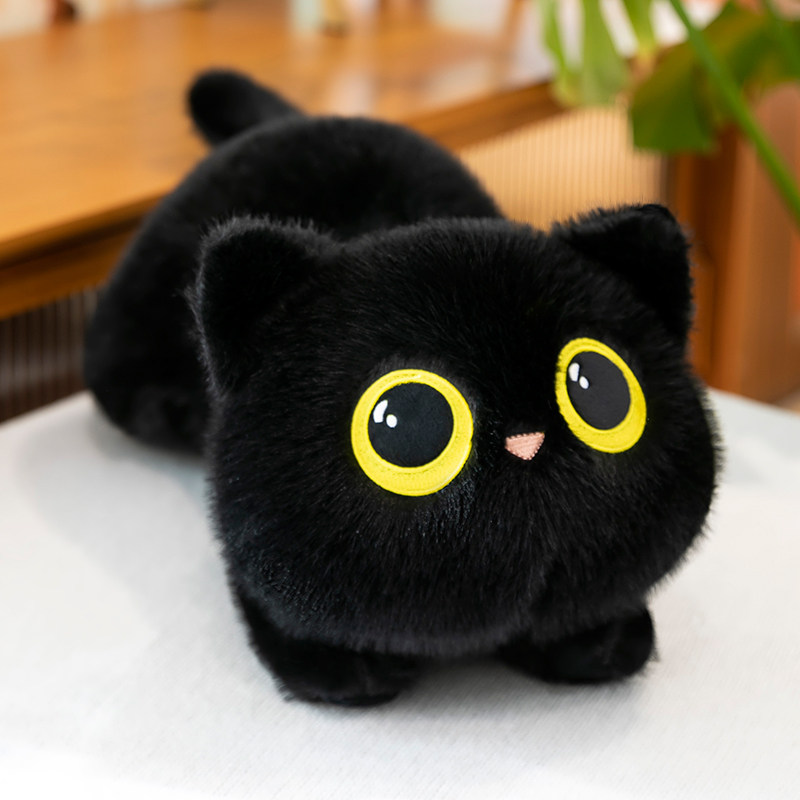 本物のぬいぐ可爱潮酷猫咪玩偶毛绒玩具公仔睡觉抱枕儿童节礼物女