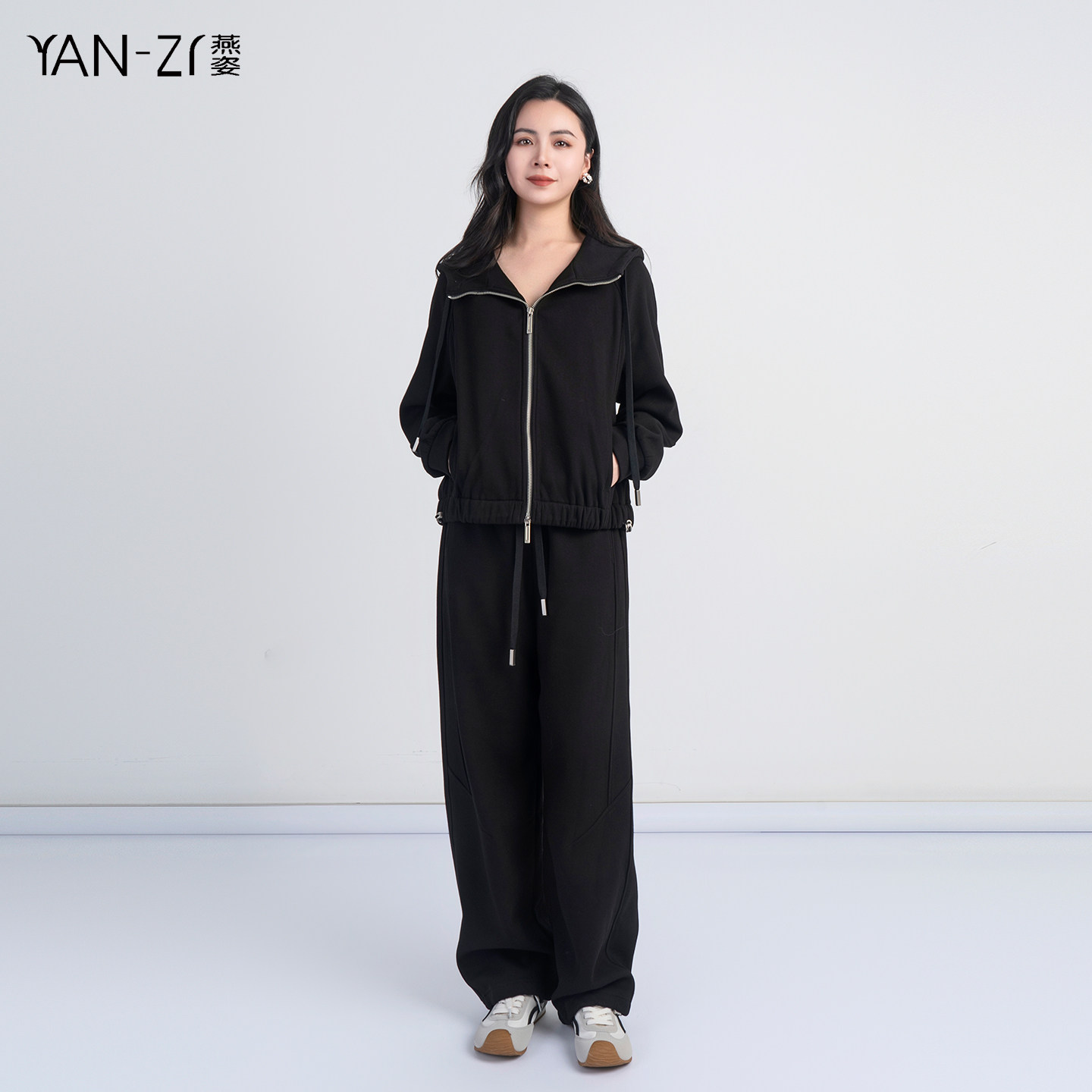 燕姿服饰秋季连帽卫衣运动套装女