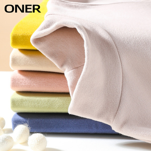 德绒保暖内衣女秋冬季加厚加绒半高领双面磨毛发热内搭打底衫上衣