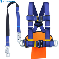 Đai an toàn tiêu chuẩn quốc gia cắm nhanh nửa chiều dài đôi lưng công trường thợ điện đặc biệt làm việc ở độ cao cao dây an toàn bảo vệ thắt lưng dây bảo hiểm toàn thân