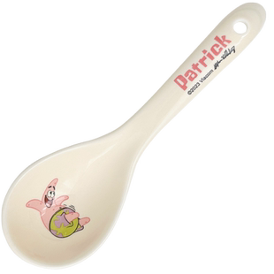 海绵宝宝可爱勺子陶瓷汤勺一人一勺汤匙家用喝汤调羹拉面小汤勺