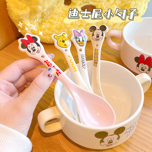 小庄青年陶瓷勺子儿童吃饭小汤匙