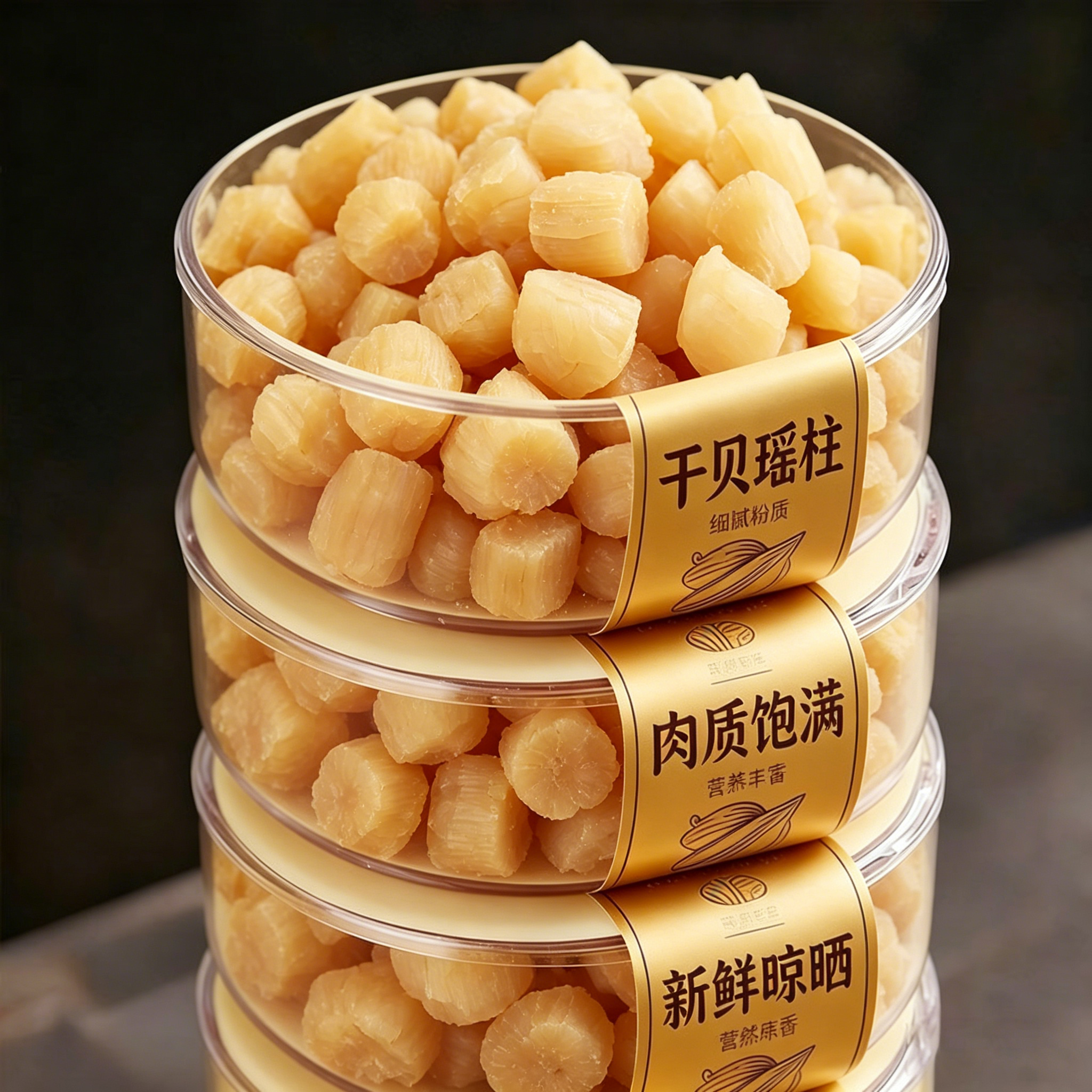 特级干贝瑶柱干货北海特产官方旗舰自然晾晒扇贝柱肉煮粥烹饪粽子