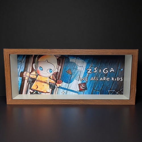 泡泡玛特Zsiga嘎子姐盲盒相框盲盒收纳展示相框展示架手办展示盒