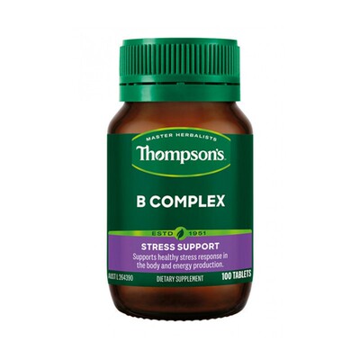 现货 新西兰Thompson's 汤普森复合维生素B族100片【2026.7】