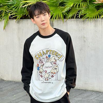 章某人联名系列插肩袖T恤