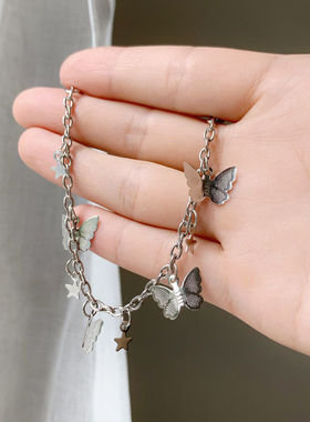 ins网红小蝴蝶手链女学生森系