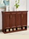 全铝合金鞋 胡桃色阳台防水防晒可定制储物柜 柜户外家用门口新中式
