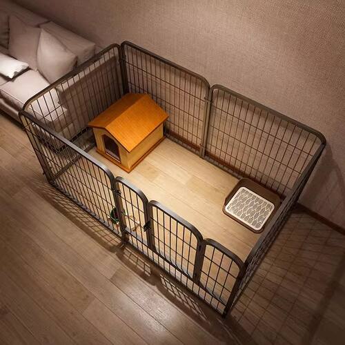 狗围栏室内宠物围栏中小型犬比熊隔离门护栏栅栏狗窝柯基专用狗笼