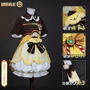 高还原王者荣耀阿古朵布丁狗之约cos服三丽鸥联动cosplay二次元表