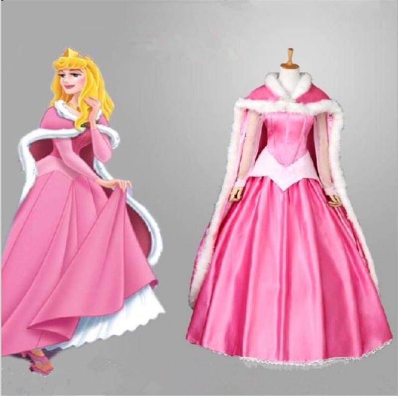 cos服格林童话睡美人演出服cosplay服装万圣节舞台服 爱洛公主裙