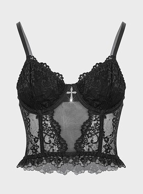蕾丝鱼骨吊带吊带背心女 Lace fishbone camisole vest for women
