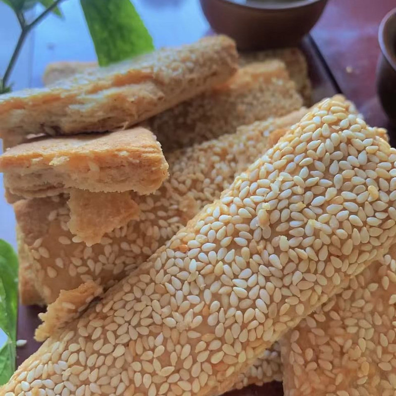 南通脆饼正宗原味椒盐无蔗糖老式传统多层酥饼芝麻饼干千层饼早餐