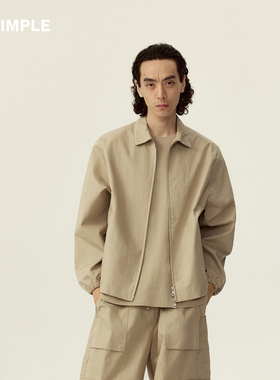 RESIMPLE简单点夹克男基础款翻领外套百搭高级感上衣秋季新款0942