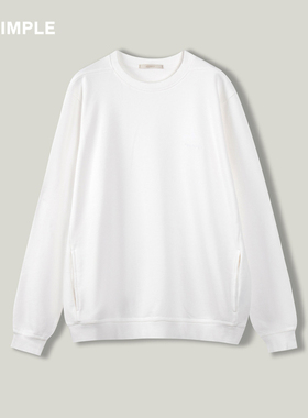RESIMPLE简单点基础款宽松圆领卫衣男百搭国潮上衣女春季新款0363