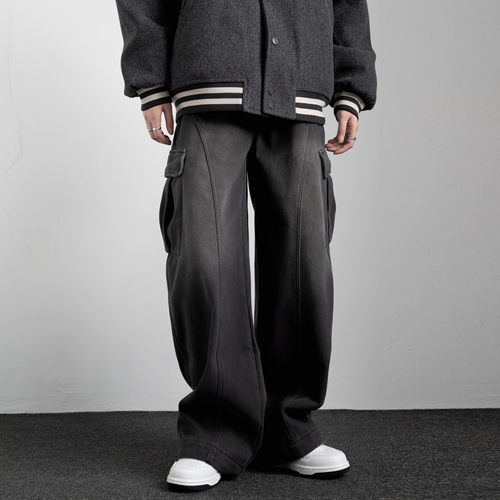 ZCBEAR美式复古水洗休闲裤