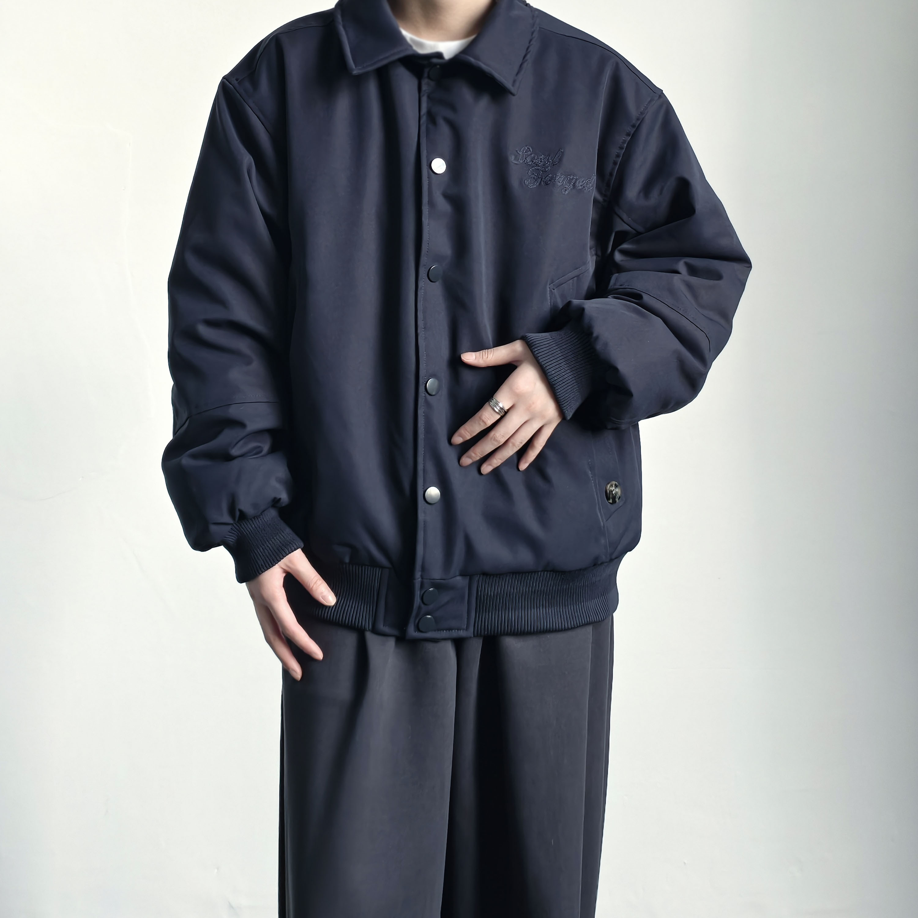 ZCBEAR美式休闲翻领棒球服棉服