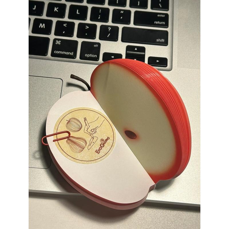 苹果便利贴纸苹果便笺水果造型便签创意便签本随身便利贴备忘贴纸