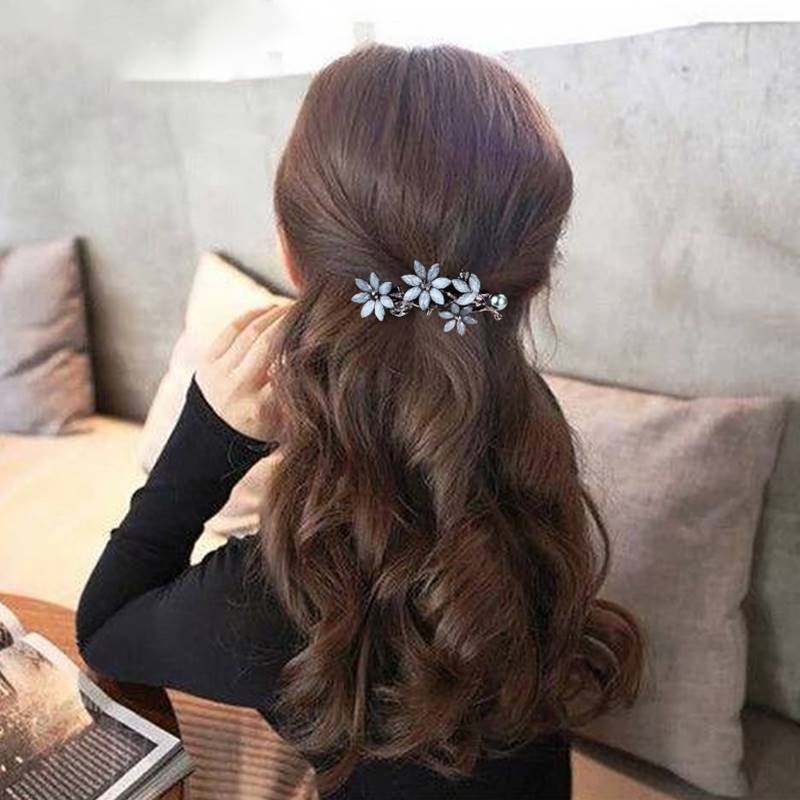 新品 气质妈妈半扎头发夹女夏后脑勺优雅高级感一字夹顶夹网红新