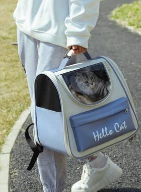 猫包外出便携宠物咪背包某抖网红新款猫包包双肩包猫猫出行