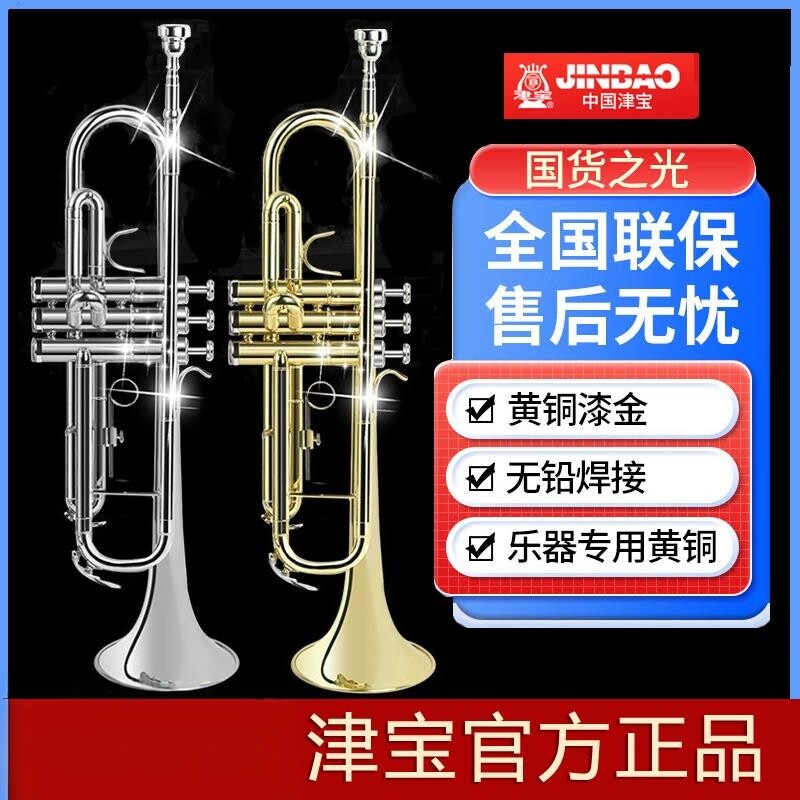 津宝小号乐器降B调JBTR-300/410430小学生初学鼓乐队儿童专业演奏