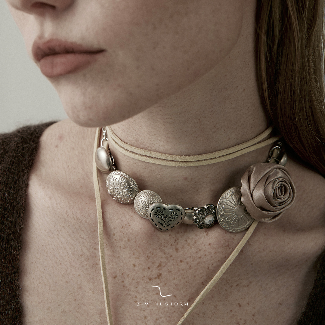 赵露思许妍同款玫瑰项链官方正品