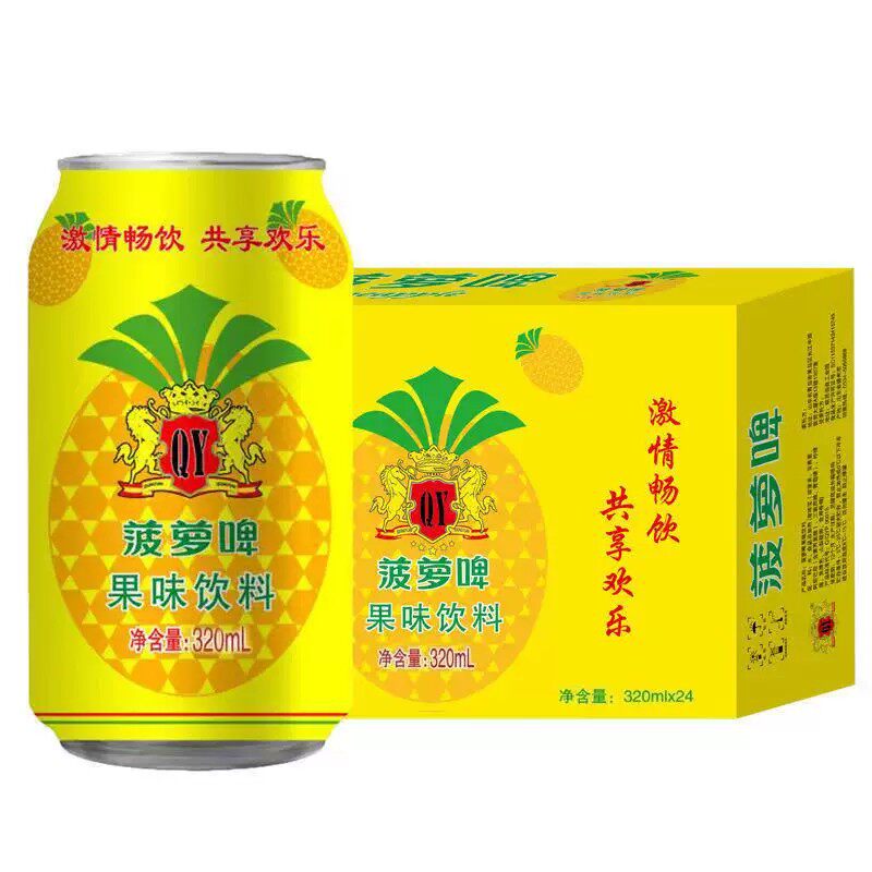青邑菠萝啤320ml*24罐整箱