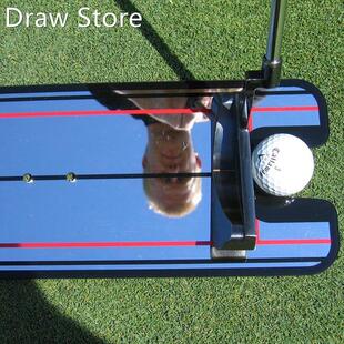 Portable Practice Golf Putting Mirror Alignment Training Aid