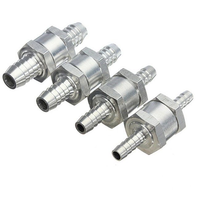 1Pc 6/8/10/12mm Aluminium Alloy Fuel Non Return Check Valve图片