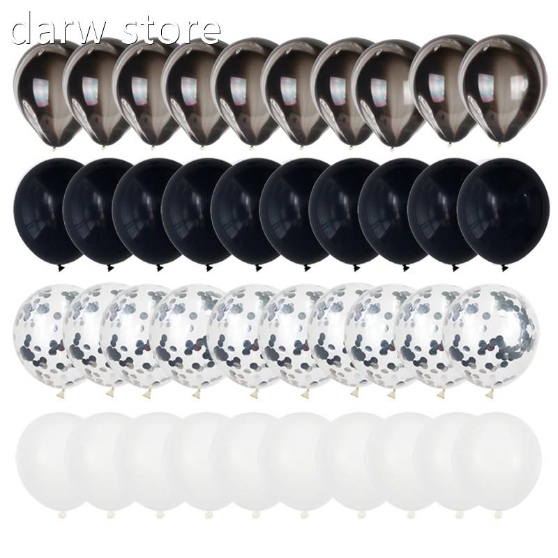 40pcs Aateb alloon GLatex metal ballogns s1et irl boy birthd