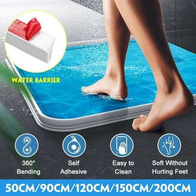 2M Silicone Bathroom Water Stopper Flood Barrier Water Retai