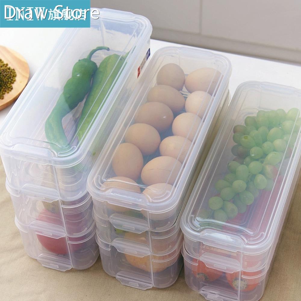 Plastic Storage Bins Refrigerator Storage Box Food Storage C