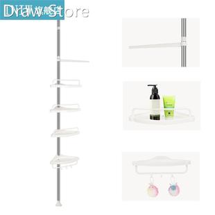 4-layer Stainless Steel Corner Shelves Adjusted Non-slip Fee